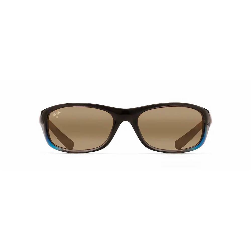 NEW MAUI JIM women's kipahulu wraparound sunglasses in marlin, hcl® bronze - Picture 2 of 3